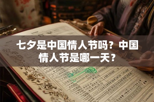 七夕是中国情人节吗?中国情人节是哪一天? 七夕是中国情人节吗?中国情人节是哪一天?