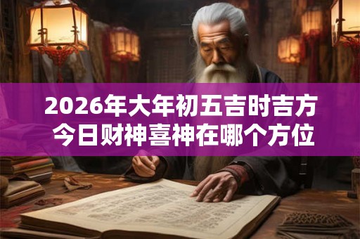 2026年大年初五吉时吉方 今日财神喜神在哪个方位 2026年大年初五吉时吉方 今日财神喜神在哪个方位