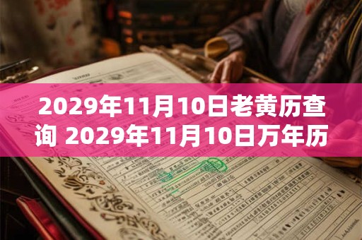 2029年11月10日老黄历查询 2029年11月10日万年历黄道吉日 2029年11月10日老黄历查询 2029年11月10日万年历黄道吉日