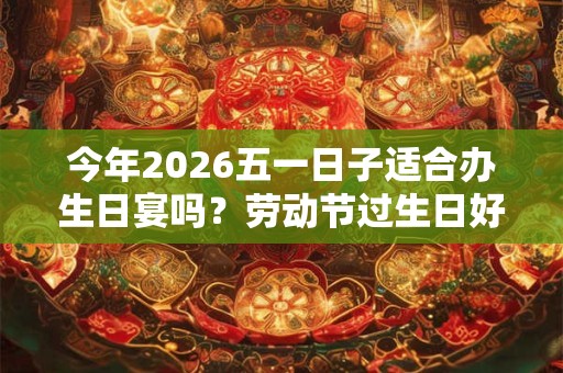 今年2026五一日子适合办生日宴吗？劳动节过生日好吗