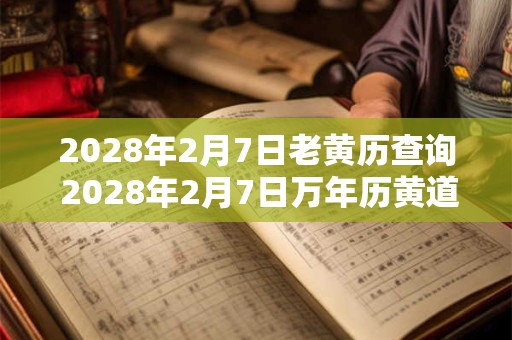 2028年2月7日老黄历查询 2028年2月7日万年历黄道吉日 2028年2月7日老黄历查询 2028年2月7日万年历黄道吉日