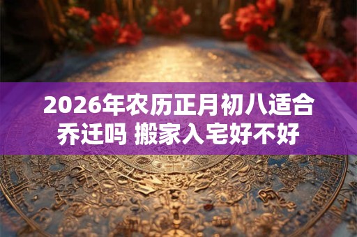 2026年农历正月初八适合乔迁吗 搬家入宅好不好 2026年农历正月初八适合乔迁吗 搬家入宅好不好