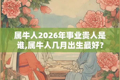属牛人2026年事业贵人是谁,属牛人几月出生最好? 属牛人2026年事业贵人是谁,属牛人几月出生最好?