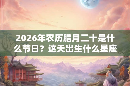 2026年农历腊月二十是什么节日？这天出生什么星座？