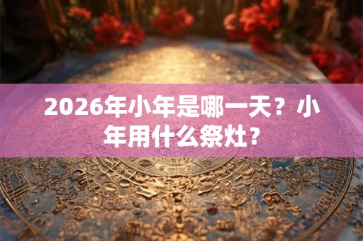 2026年小年是哪一天？小年用什么祭灶？