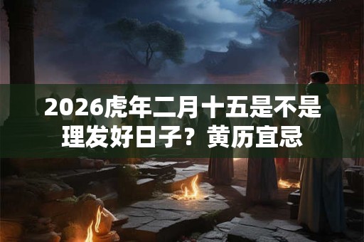 2026虎年二月十五是不是理发好日子？黄历宜忌