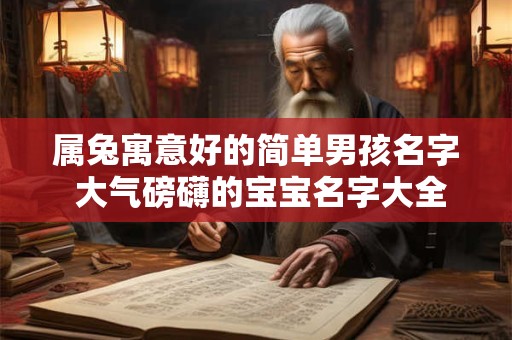 属兔寓意好的简单男孩名字 大气磅礴的宝宝名字大全