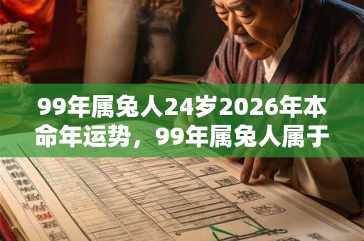 99年属兔人24岁2026年本命年运势,99年属兔人属于什么命? 99年属兔人24岁2026年本命年运势,99年属兔人属于什么命?