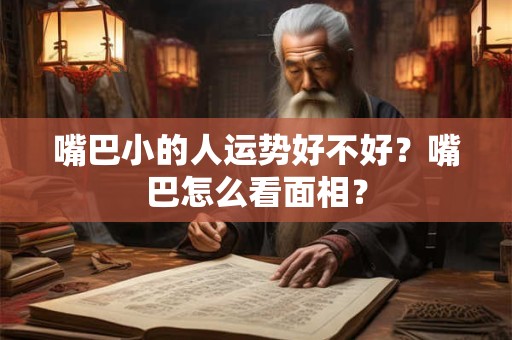嘴巴小的人运势好不好？嘴巴怎么看面相？