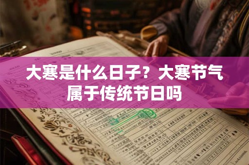 大寒是什么日子？大寒节气属于传统节日吗