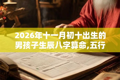 2026年十一月初十出生的男孩子生辰八字算命,五行属性