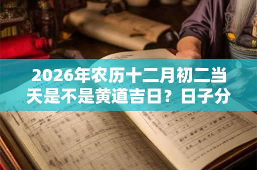 2026年农历十二月初二当天是不是黄道吉日？日子分析