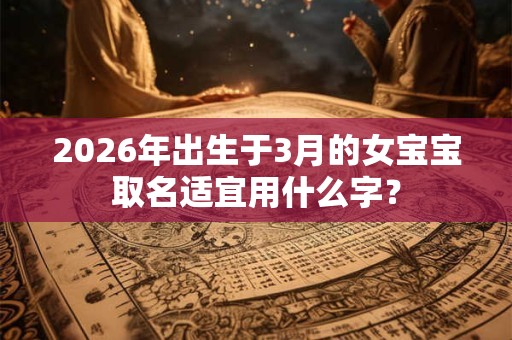 2026年出生于3月的女宝宝取名适宜用什么字? 2026年出生于3月的女宝宝取名适宜用什么字?