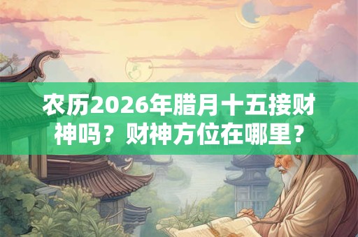 农历2026年腊月十五接财神吗？财神方位在哪里？