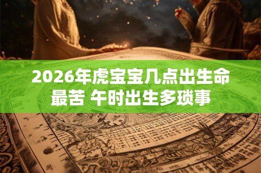 2026年虎宝宝几点出生命最苦 午时出生多琐事