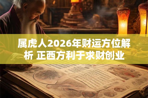 属虎人2026年财运方位解析 正西方利于求财创业