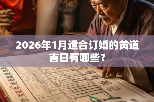 2026年1月适合订婚的黄道吉日有哪些? 2026年1月适合订婚的黄道吉日有哪些?
