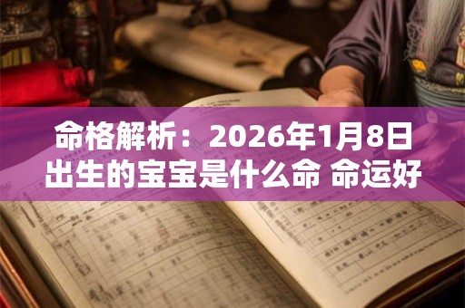 命格解析：2026年1月8日出生的宝宝是什么命 命运好吗