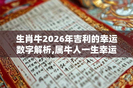 生肖牛2026年吉利的幸运数字解析,属牛人一生幸运色 生肖牛2026年吉利的幸运数字解析,属牛人一生幸运色
