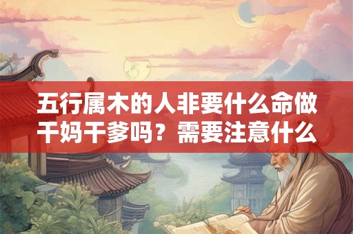 五行属木的人非要什么命做干妈干爹吗?需要注意什么 五行属木的人非要什么命做干妈干爹吗?需要注意什么