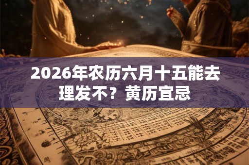2026年农历六月十五能去理发不？黄历宜忌