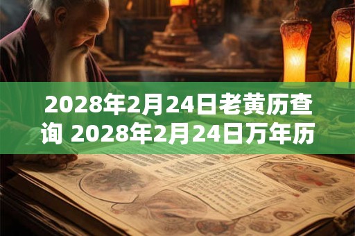 2028年2月24日老黄历查询 2028年2月24日万年历黄道吉日