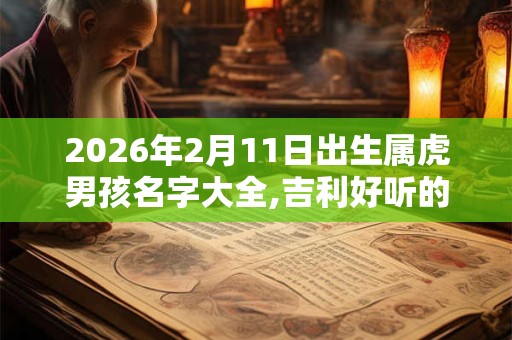 2026年2月11日出生属虎男孩名字大全,吉利好听的名字