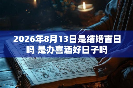 2026年8月13日是结婚吉日吗 是办喜酒好日子吗 2026年8月13日是结婚吉日吗 是办喜酒好日子吗