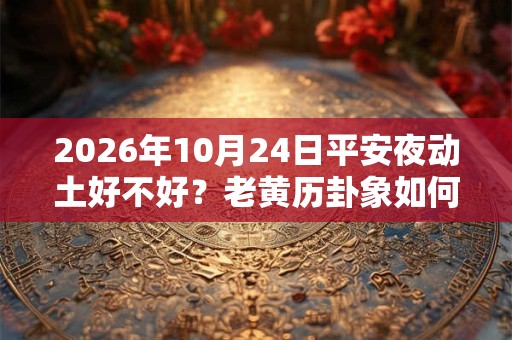 2026年10月24日平安夜动土好不好？老黄历卦象如何？