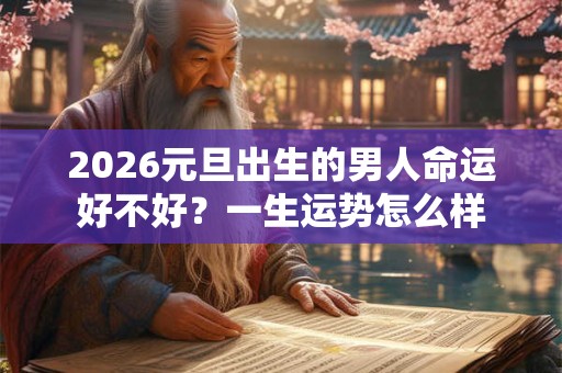 2026元旦出生的男人命运好不好?一生运势怎么样 2026元旦出生的男人命运好不好?一生运势怎么样