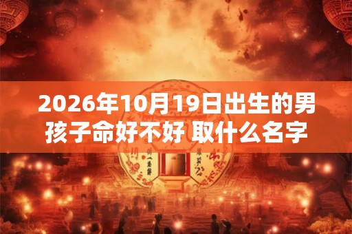 2026年10月19日出生的男孩子命好不好 取什么名字好