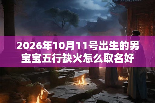 2026年10月11号出生的男宝宝五行缺火怎么取名好