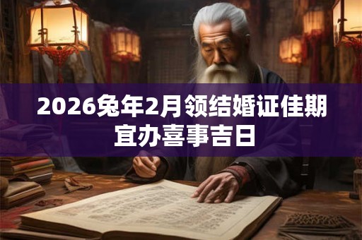 2026兔年2月领结婚证佳期 宜办喜事吉日 2026兔年2月领结婚证佳期 宜办喜事吉日