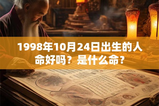 1998年10月24日出生的人命好吗？是什么命？