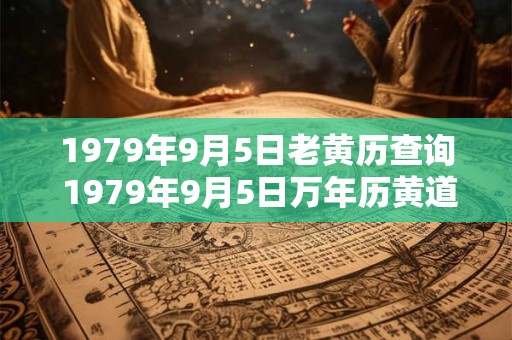 1979年9月5日老黄历查询 1979年9月5日万年历黄道吉日 1979年9月5日老黄历查询 1979年9月5日万年历黄道吉日