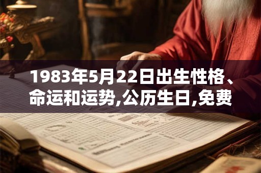 1983年5月22日出生性格、命运和运势,公历生日,免费算命 1983年5月22日出生性格、命运和运势,公历生日,免费算命