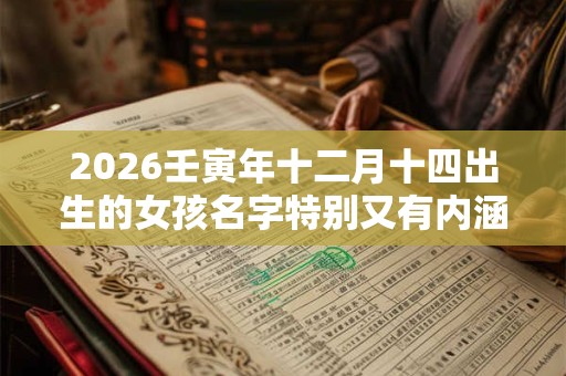 2026壬寅年十二月十四出生的女孩名字特别又有内涵