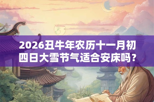 2026丑牛年农历十一月初四日大雪节气适合安床吗? 2026丑牛年农历十一月初四日大雪节气适合安床吗?
