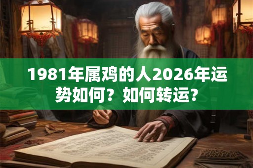 1981年属鸡的人2026年运势如何?如何转运? 1981年属鸡的人2026年运势如何?如何转运?