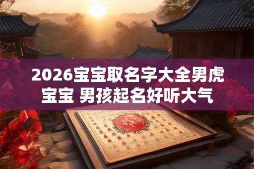 2026宝宝取名字大全男虎宝宝 男孩起名好听大气 2026宝宝取名字大全男虎宝宝 男孩起名好听大气