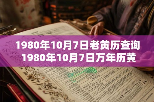 1980年10月7日老黄历查询 1980年10月7日万年历黄道吉日 1980年10月7日老黄历查询 1980年10月7日万年历黄道吉日