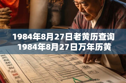 1984年8月27日老黄历查询 1984年8月27日万年历黄道吉日 1984年8月27日老黄历查询 1984年8月27日万年历黄道吉日