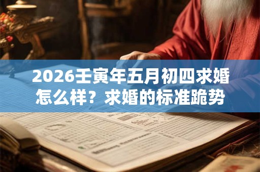 2026壬寅年五月初四求婚怎么样?求婚的标准跪势 2026壬寅年五月初四求婚怎么样?求婚的标准跪势