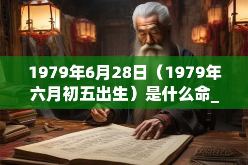 1979年6月28日（1979年六月初五出生）是什么命_命运如何