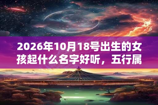 2026年10月18号出生的女孩起什么名字好听,五行属什么 2026年10月18号出生的女孩起什么名字好听,五行属什么