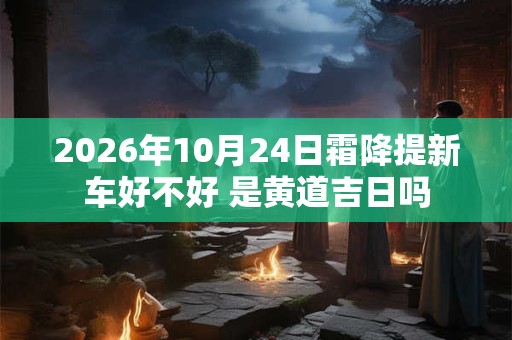 2026年10月24日霜降提新车好不好 是黄道吉日吗