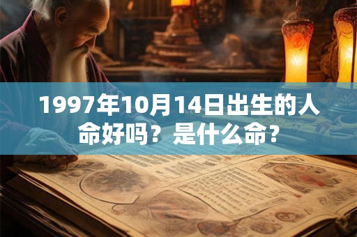 1997年10月14日出生的人命好吗？是什么命？