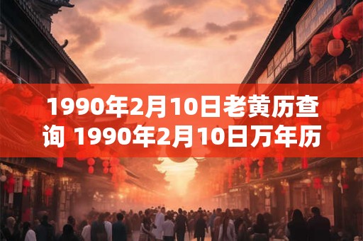 1990年2月10日老黄历查询 1990年2月10日万年历黄道吉日