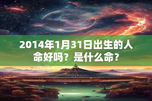 2014年1月31日出生的人命好吗？是什么命？