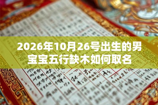 2026年10月26号出生的男宝宝五行缺木如何取名